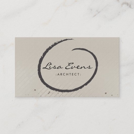 Motif classique Chevron Carte de visite subtil (Devant)