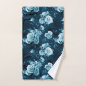 Motif classique de rose de bleu (Serviette à main)
