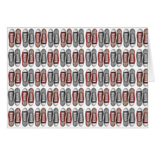 Motif classique rouge et gris de basket