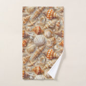 Motif Coastal Elegance Seashell (Serviette à main)