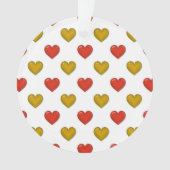 Motif coeur rouge et or (devant)