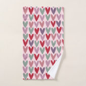 Motif Cœurs 1 (Serviette à main)