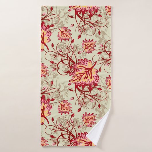 motif coloré Abstrait avec fond abstrait (Serviette de bain)