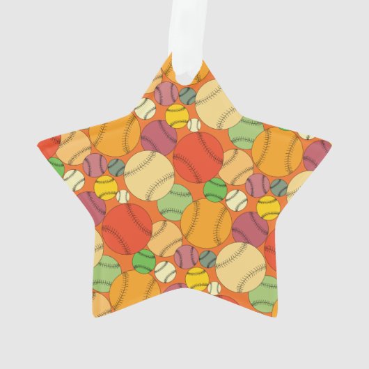 Motif coloré de Baseballs (dos)