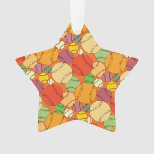 Motif coloré de Baseballs (devant)