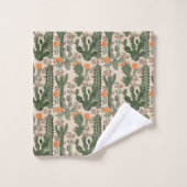Motif coloré de cactus (Gant de toilette)