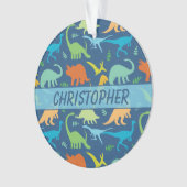 Motif coloré de dinosaure à personnaliser (devant)