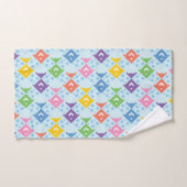 Motif coloré de poissons de l'océan (Serviette à main)