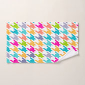 Motif coloré Houndstooth (Serviette à main)