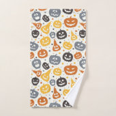Motif coloré Jack-O'-Lantern (Serviette à main)