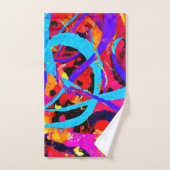 Motif coloré joyeux Jouer (Serviette à main)