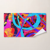 Motif coloré joyeux Jouer (Serviette à main)