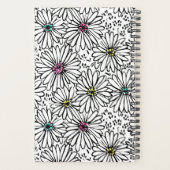 Motif coloré noir + blanc marguerites (Dos)