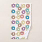 Motif coloré Pastel Donuts & Sprinkings (Serviette à main)