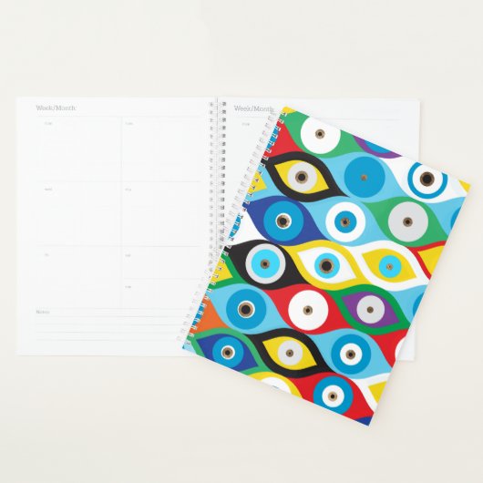 Motif coloré pour la protection des yeux (Devant avec enveloppe)
