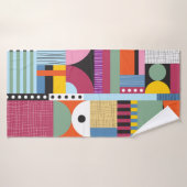 Motif coloré scandinave (Serviette de bain)