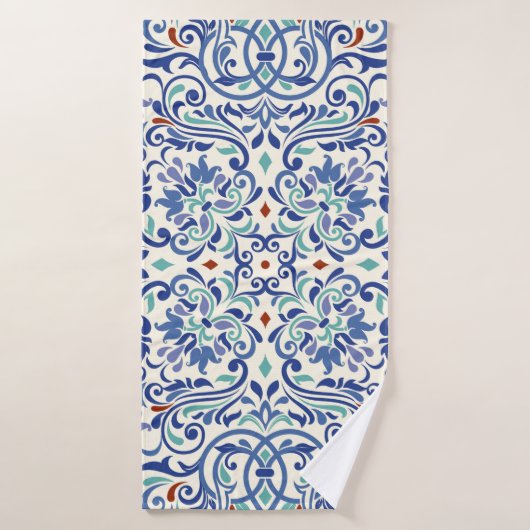 Motif coloré turkise sans couture. Motif sans fin (Serviette de bain)