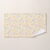 Motif Confetti aux couleurs vives (Serviette à main)