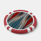 motif continu rose fluide sur jeton de poker (Simple)