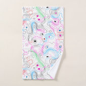 Motif cool moderne à grains de bois (Serviette à main)