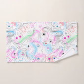 Motif cool moderne à grains de bois (Serviette à main)