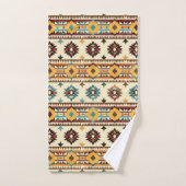 motif cool occidental carrelé (Serviette à main)