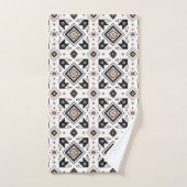 motif cool occidental carrelé (Serviette à main)