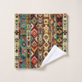 motif cool occidental carrelé (Gant de toilette)