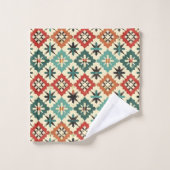 motif cool occidental carrelé (Gant de toilette)