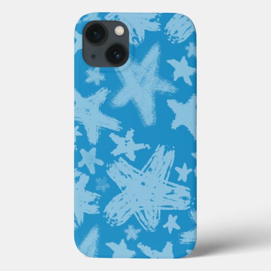 Motif Coque -coque iphone d'étoiles de brosse (Verso)