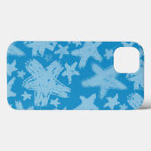 Motif Coque -coque iphone d'étoiles de brosse (Verso (horizontal))