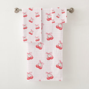 Motif Coquette Cherries Bow