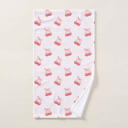 Motif Coquette Cherries Bow (Serviette à main)