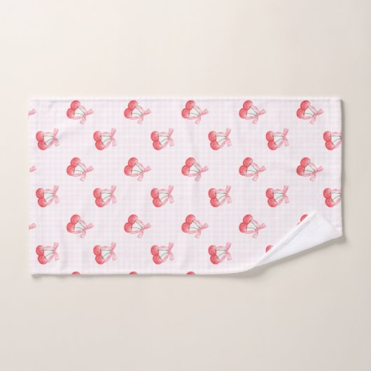 Motif Coquette Cherries Bow (Serviette à main)
