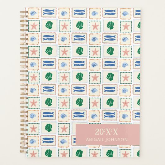 Motif Coquillage Personnalisé Moderne Boho (Devant)