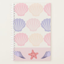 Motif Coquillages et Étoiles de Mer Pastel