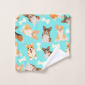 Motif Corgi (Gant de toilette)