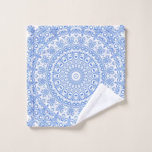 Motif Cornflower Blue Mandala (Gant de toilette)