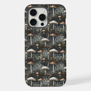 Motif Cottagecore Champignon Sombre