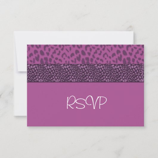 Motif Cougar violet RSVP (Devant)