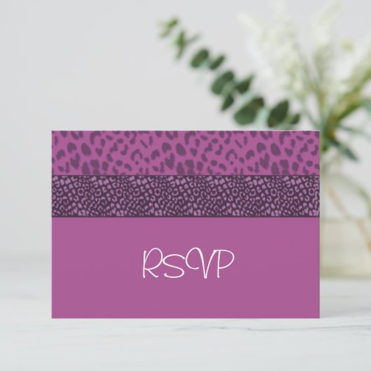 Motif Cougar violet RSVP (Debout devant)