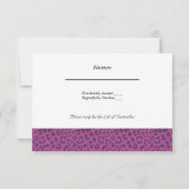 Motif Cougar violet RSVP (Dos)