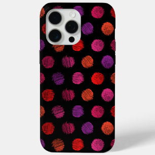 Motif couleur foncé iPhone 15 Pro Max Coque 