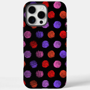 Motif couleur foncé iPhone 16 Pro Max Coque