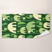 Motif couleur tulipe transparent (Serviette de bain)