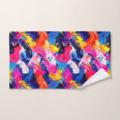 motif coups de pinceaux (Serviette à main)