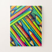 Motif crayon 1 Puzzle gras et beau (Vertical)