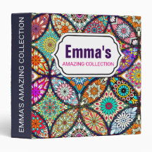 Motif créatif d'art de cercles de mandalas floraux