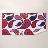 Motif créatif sans couture avec cachemire dessiné (Serviette de bain)