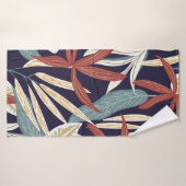 Motif créatif sans faille avec plantes tropicaux s (Serviette de bain)